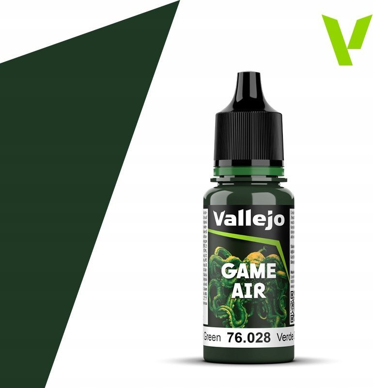 Ngjyrë akrilike Vallejo Game Air VJP76028, 18 ml, e gjelbër e errët
