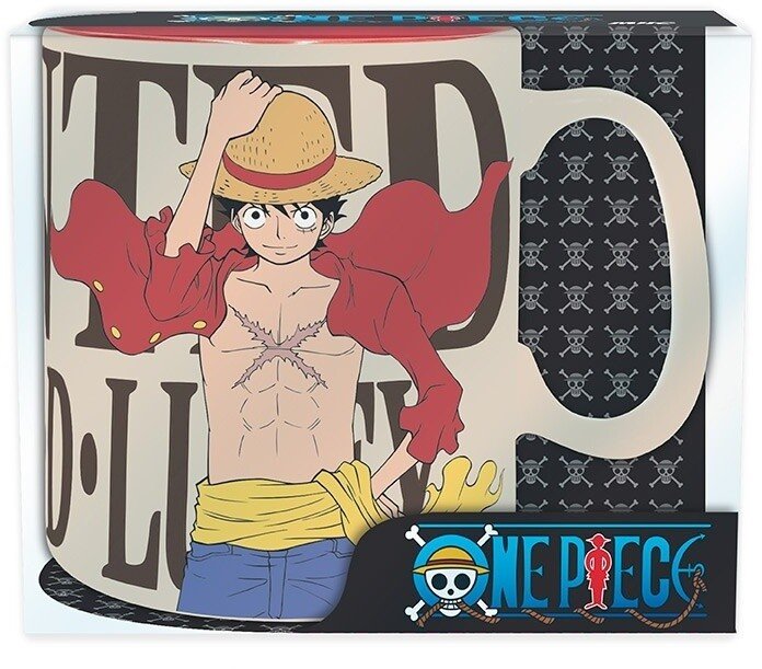 Gotë One Piece - Luffy Wanted, 460 ml