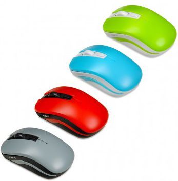 Maus iBOX LORIINI, wireless, USB, i zi dhe i kuq