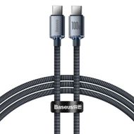 Kabllo karikimi / të dhënash Baseus Crystal Shine Series USB-C - USB-C, 100W, 1.2m, e zezë