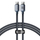 Kabllo karikimi / të dhënash Baseus Crystal Shine Series USB-C - USB-C, 100W, 1.2m, e zezë