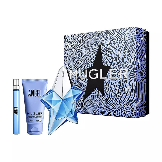 Eau de Parfum THIERRY MUGLER Angel, 50 ml + 10 ml + losion trupi 50 ml Eau de Parfum THIERRY MUGLER Angel, 50 ml + 10 ml + losion trupi 50 ml