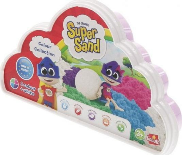 Lodër Goliath Super Sand Refill Color Collection, e bardhë / vjollcë