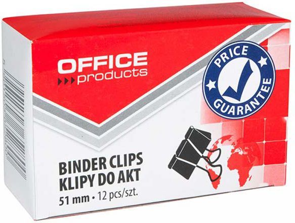 Set kapëse fletash Office Products, 51 mm, 12 copë