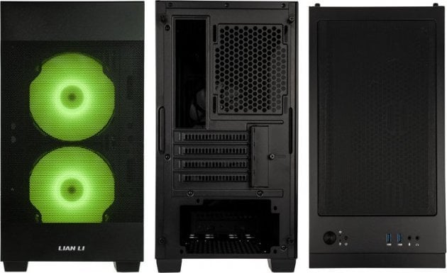 Kasë Lian Li LANCOOL 205M Mesh, e zezë, Micro Tower