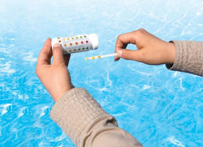 Testues për pishina Bestway 3në1 për PH, alkalinitet të ujit dhe klor, 50 copë