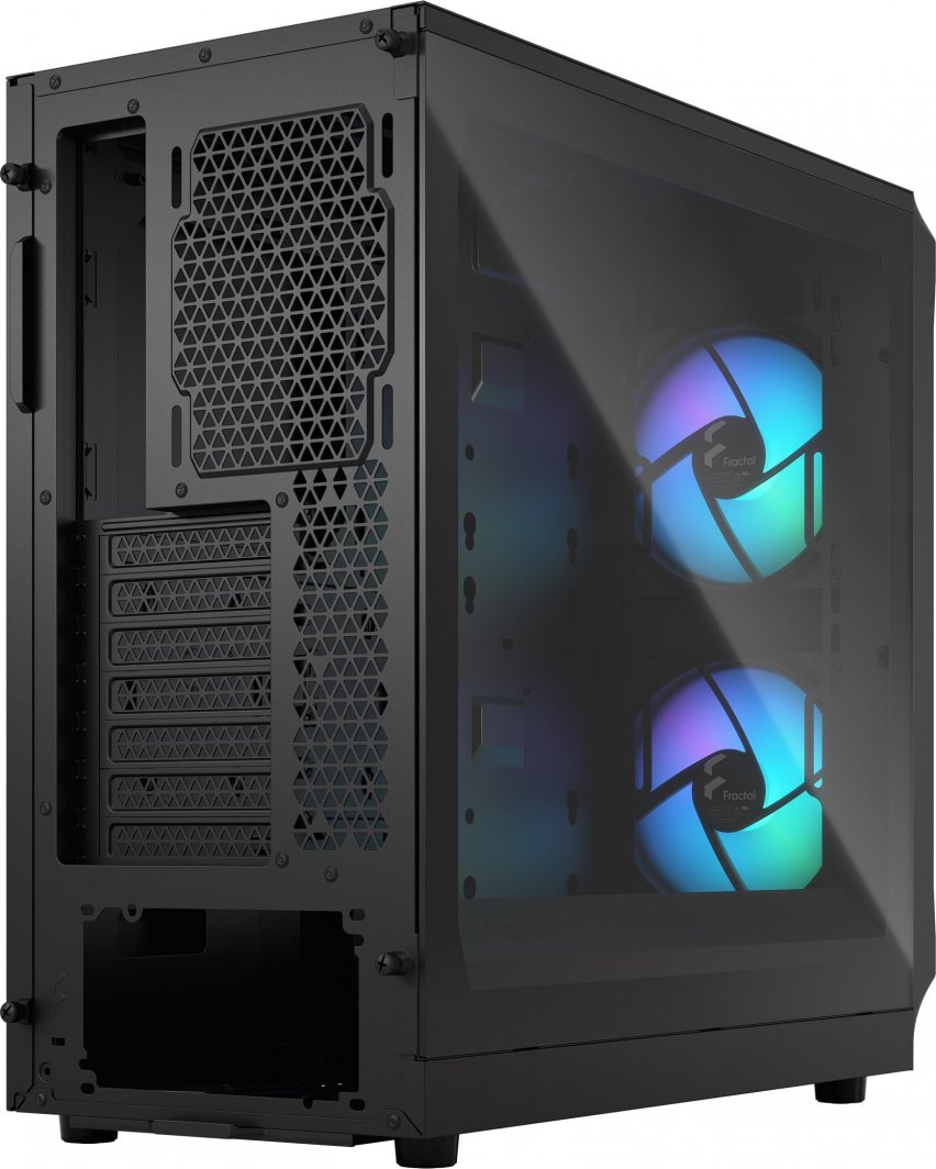 Куќиште за компјутер Fractal Design Focus 2 RGB, Црна, Midi Tower