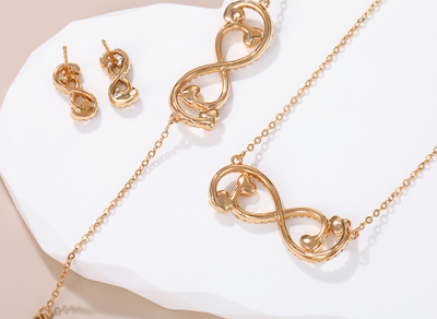 Set qafore/byzylyk/vathë, Xuping, të praruar në ar 18K