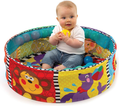 Set tapet + lodra për fëmijë Playgro, 70 x 70 cm, 37 copë shumëngjyrësh
