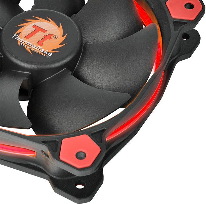 Ftohës Thermaltake Riing LED, 120 mm, i kuq