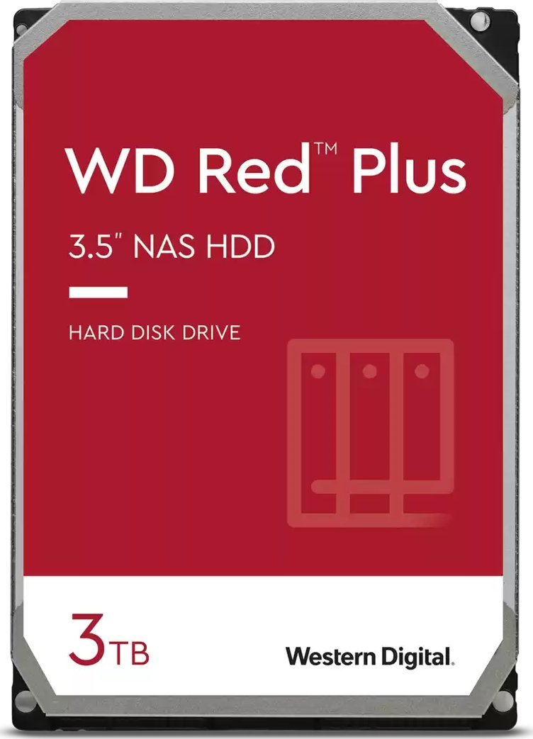 Серверски тврд диск WD Red Plus 3TB 3.5'' SATA III (6 Gb/s) (WD30EFPX)