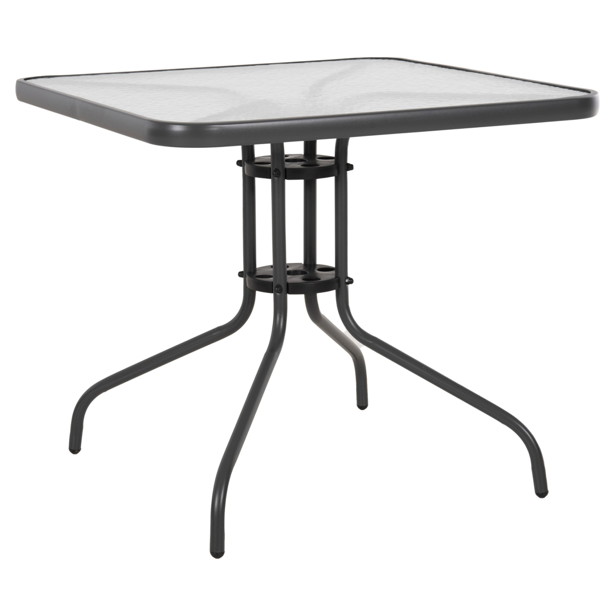 Tavolinë katrore jashtë Figo 80×80×71 Hcm (HM5972.01), gri