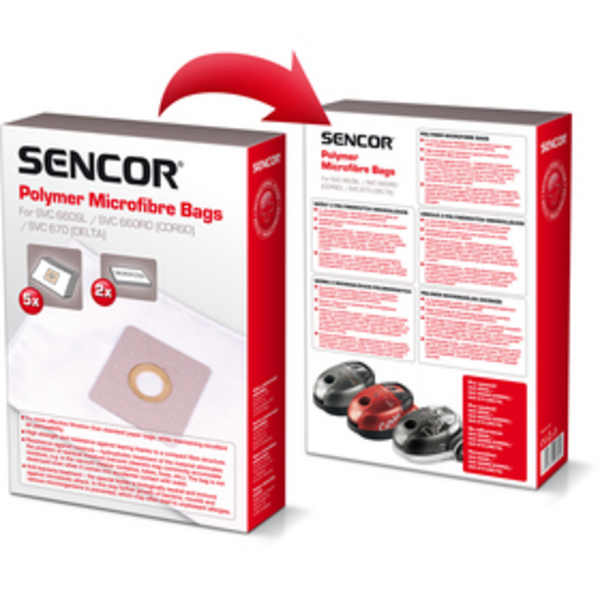 Qese për fshesë me korrent Sencor SVC 660/670 (40017816), 5 qese