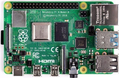 Set mini kompjuter dhe aksesorë Raspberry Pi 4 Model B, RAM 2GB, i zi/kuq
