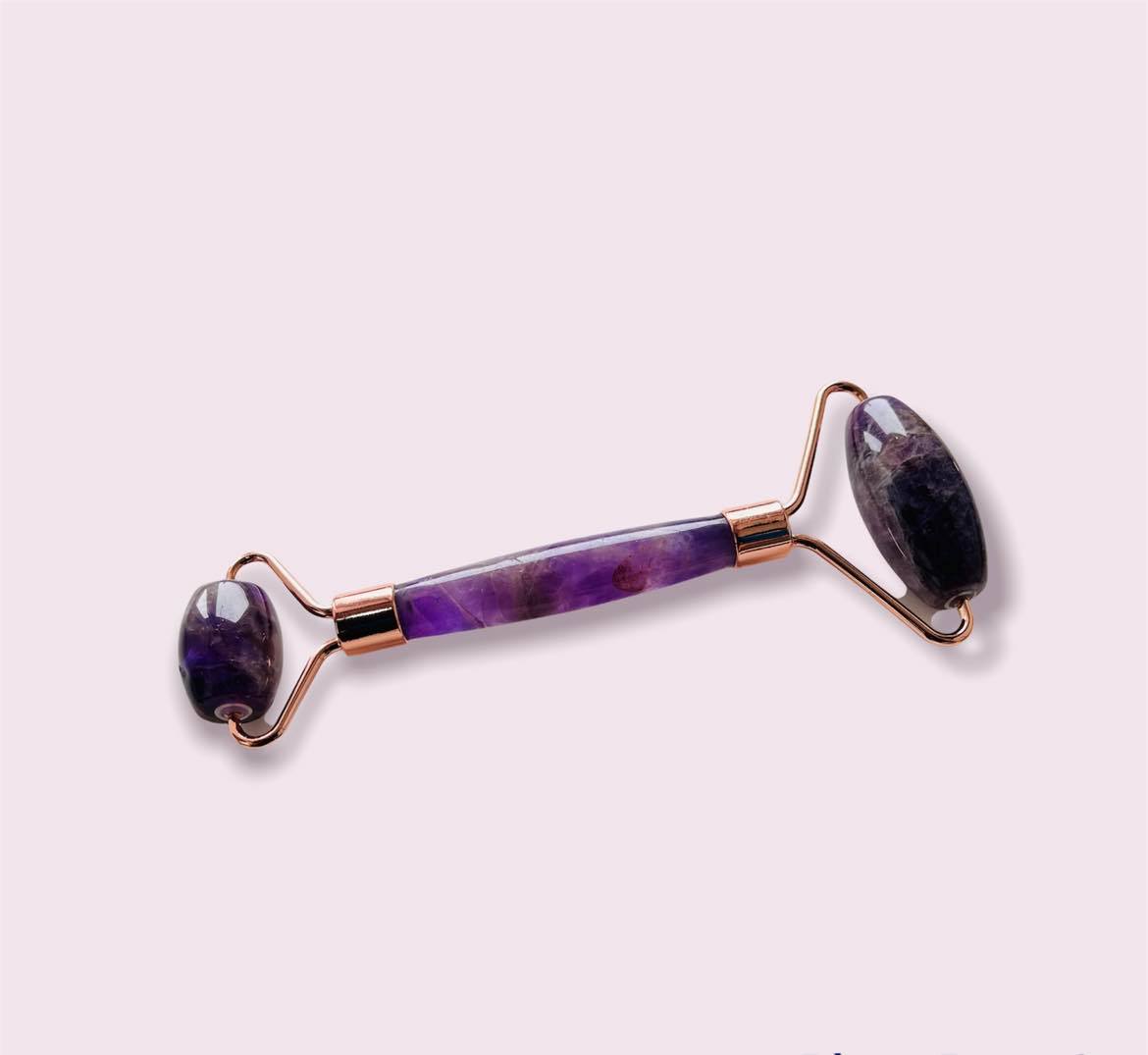 Roller masazhues Natural Amethyst, vjollcë