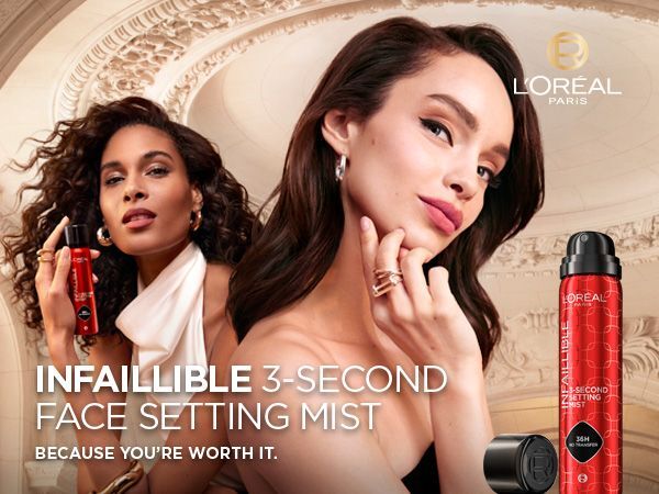 Sprej fiksues për make-up L’Oréal Paris Infaillible 3 Second, 75 ml