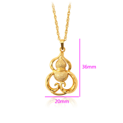 Qafore dhe varëse e flakëruar në ari 24 karatësh QV24K, 36 x 20 mm