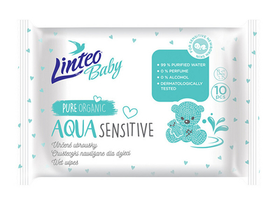 Peceta higjienike të lagështa Linteo Baby Aqua Sensitive