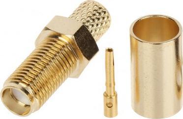 Lidhje për antenë Crimp SMA-G / ZAC.H-155, e artë