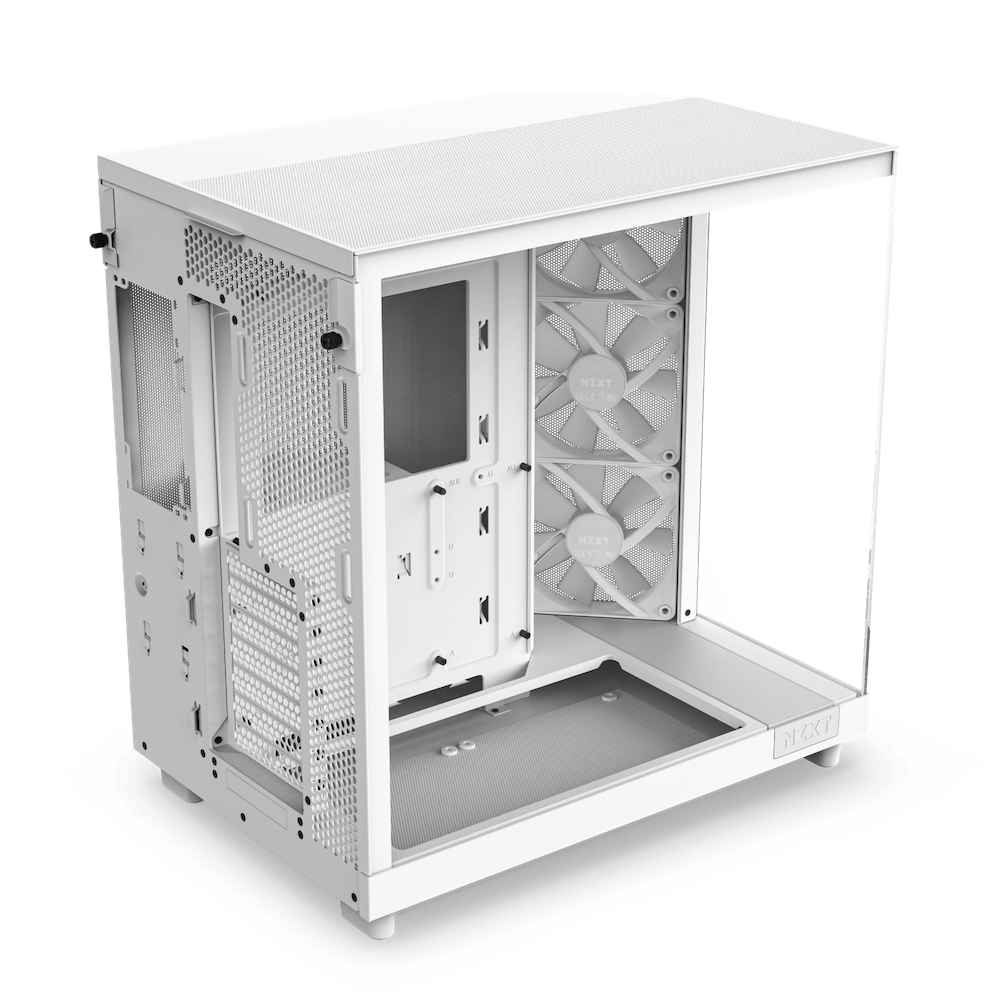 NZXT H6 Flow RGB (CC-H61FW-R1) - Kasë kompjuteri - e bardhë