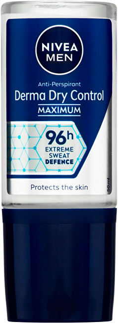 Antiperspirant roll-on Nivea Men Derma Dry Control, 50 ml