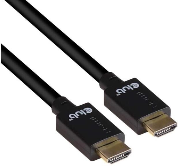 Kabllo Club3D HDMI 2.1, M / M, 4K @ 120Hz, 8K @ 60Hz, Ultra High Speed, 3m, e zezë