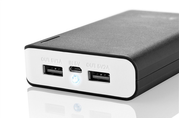 Power Bank GoGEN 10,000 mAh, bardhë e zi