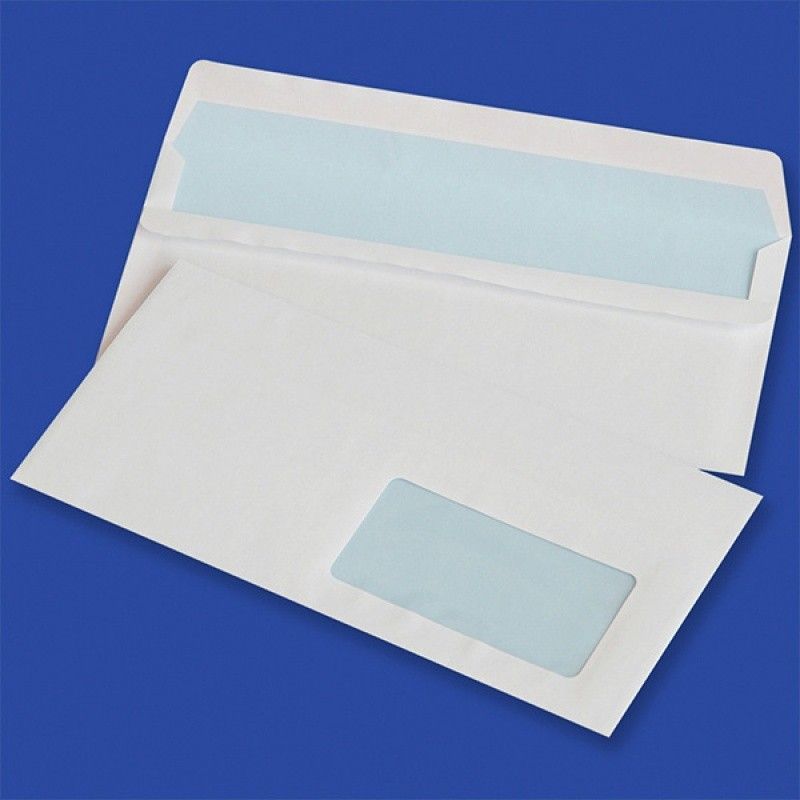 Zarfe vetëngjitës Office Products, 110x220mm, 1000 copë, të bardha Zarfe vetëngjitës Office Products, 110x220mm, 1000 copë, të bardha
