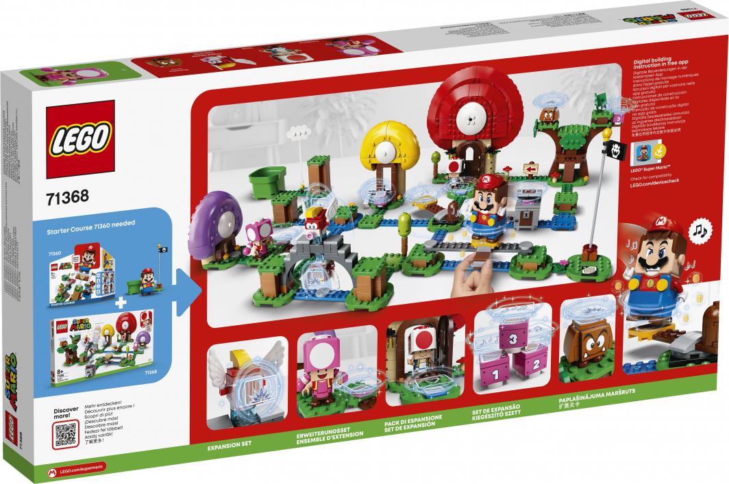 Lego Super Mario Toad Is Looking For The Treasure, 464 elemente