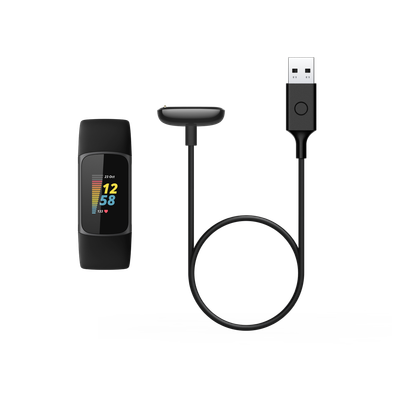 Kabllo karikuese per orë FitBit Luxe/Charge 5, e zezë