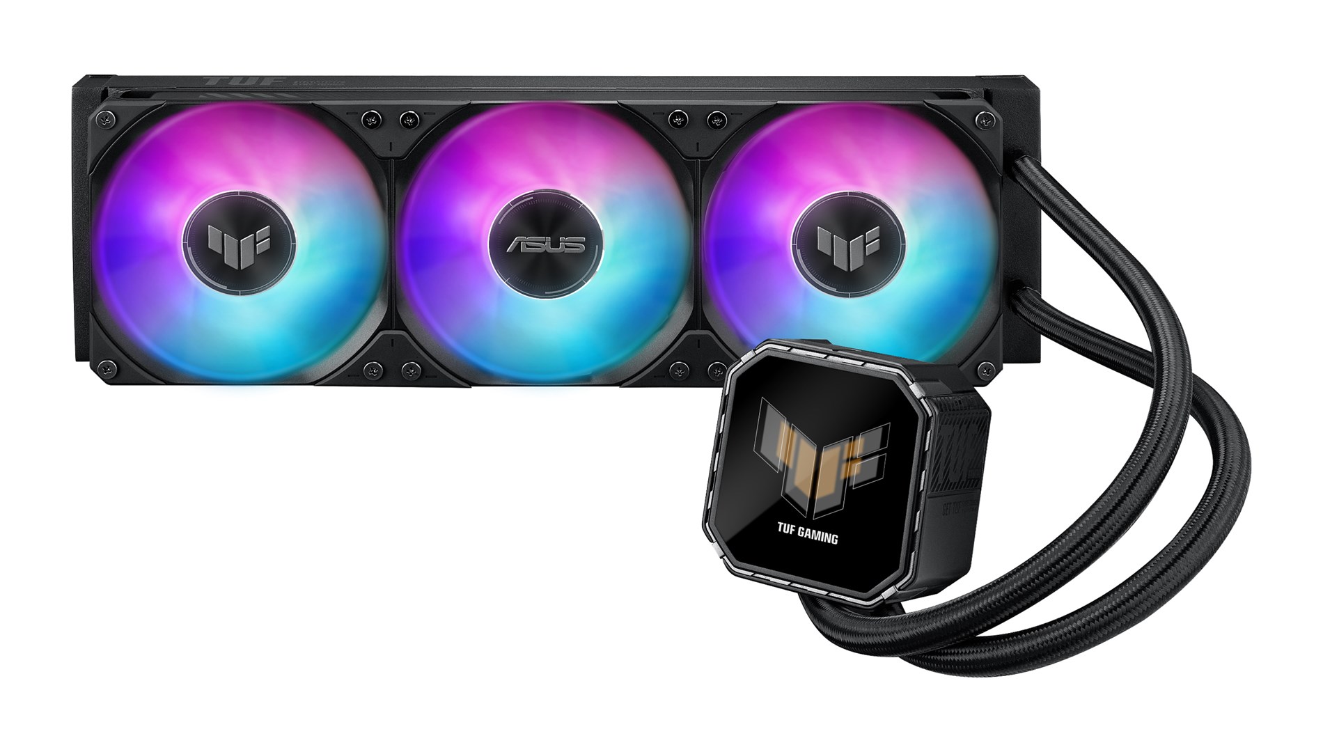 Ftohëse me ujë ASUS TUF Gaming LC III 360 ARGB LCD, 12 cm, e zezë