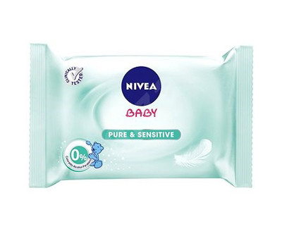 Letra të lagura për foshnje Pure & Sensitive Nivea 63 ks Letra të lagura për foshnje Pure & Sensitive Nivea 63 ks