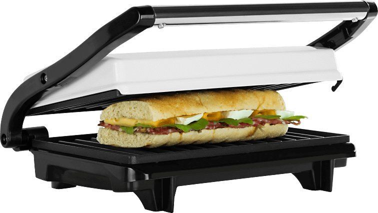 Skarë elektrike ECG S 1070 Panini, 700 W, e bardhë / e zezë