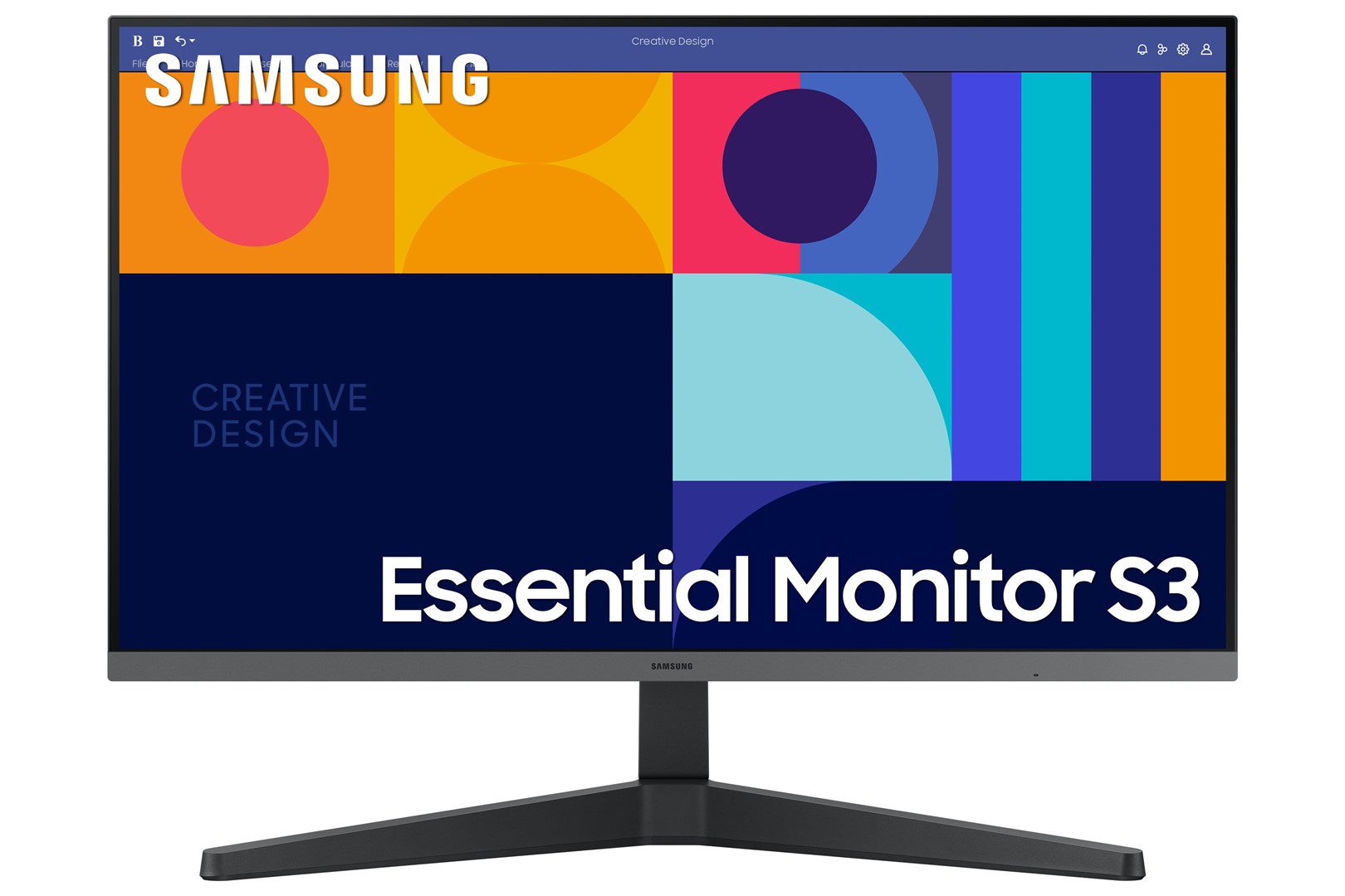 Monitor Samsung Essential S3 S33GC LED, 27", FHD, i zi