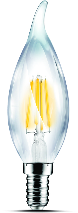 Poç LAMBARIO LED Candle, 4 Wat, E14, i verdhë.