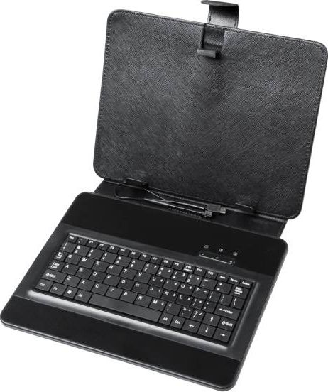Këllëf me tastierë për tablet Question KOM0468, i zi Këllëf me tastierë për tablet Question KOM0468, i zi