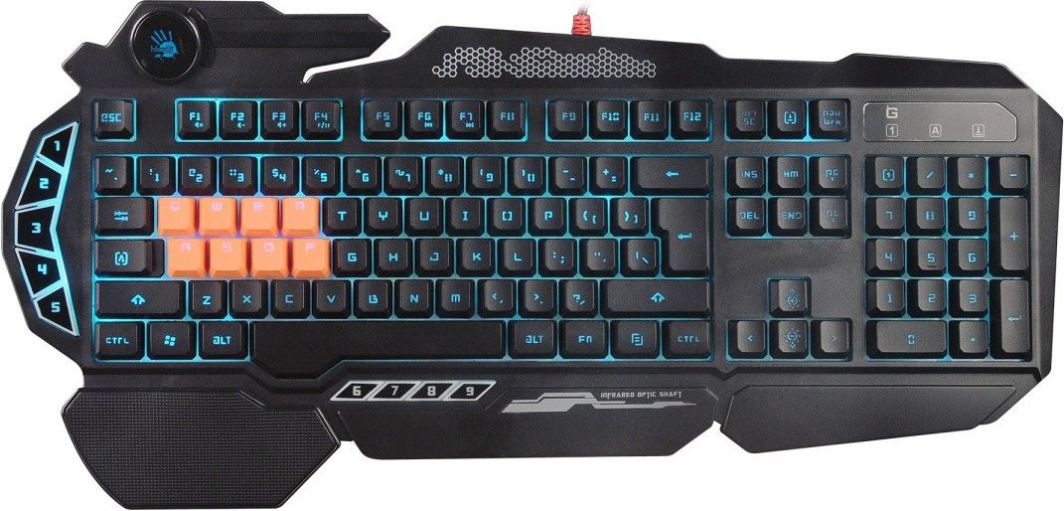 Tastierë A4Tech Bloody B318 (A4TKLA45719), BE, e zezë