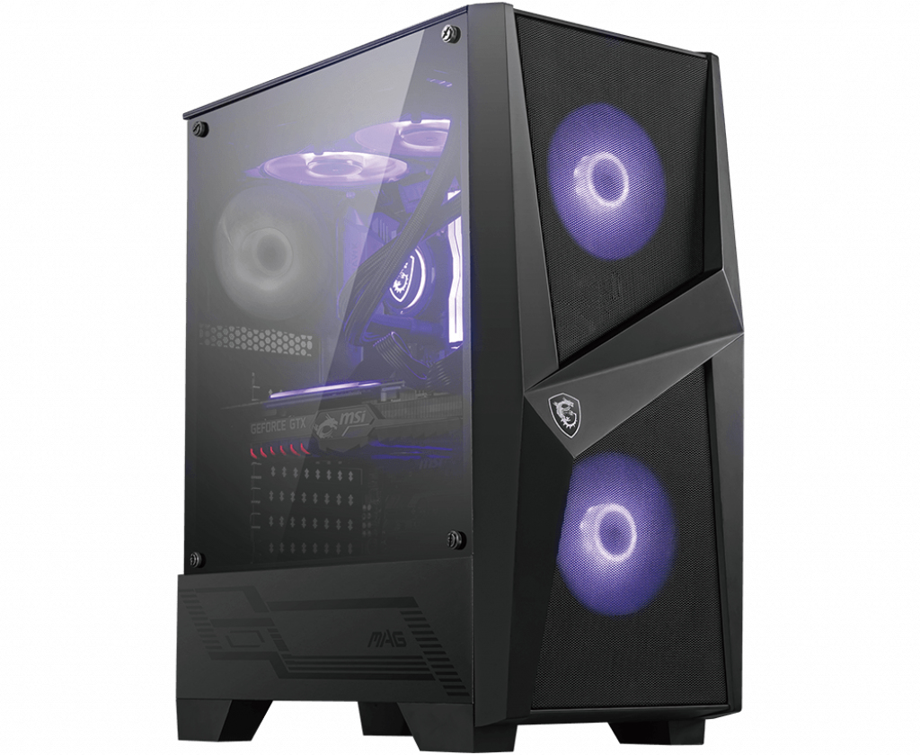 Kasë MSI MAG FORGE 100M, 2x 120mm RGB PWM Fan, 1x 120mm Fan, e zezë