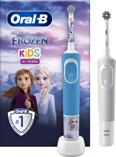 Furçë për dhëmbë Oral-B Family Edice Vitality PRO D103 Cross Action White + Vitality Kids D100 Frozen