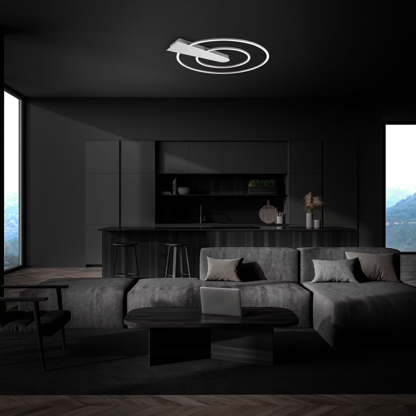 Ndriçues Briloner LED Frame Ø 49,5 cm 25W, 3000lm, hiri