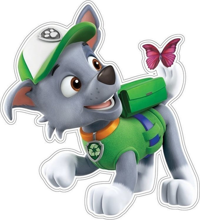Dekorim muri Nickelodeon Paw Patrol Rocky, shumëngjyrësh