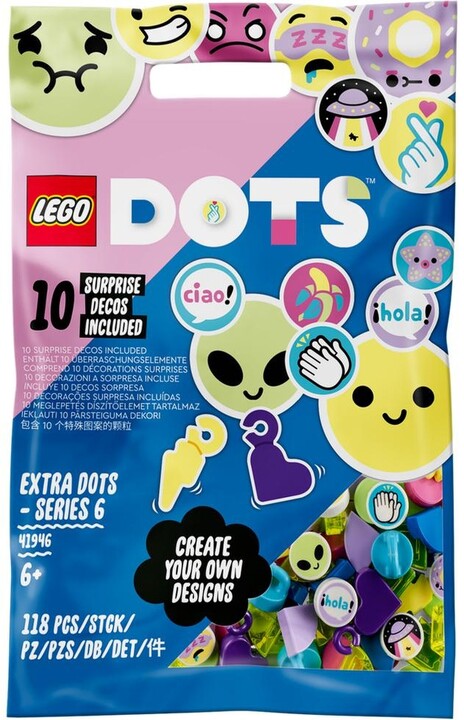 Aksesorë LEGO DOTS 41946 DOTS - seria e 6-të, 118 pjesë
