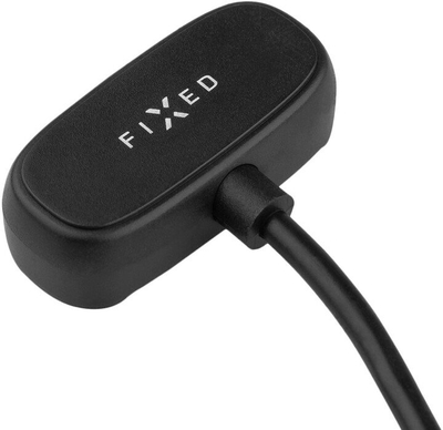Kabllo karikimi FIXED USB-C për Amazfit GTR 2/GTS 2, e zezë