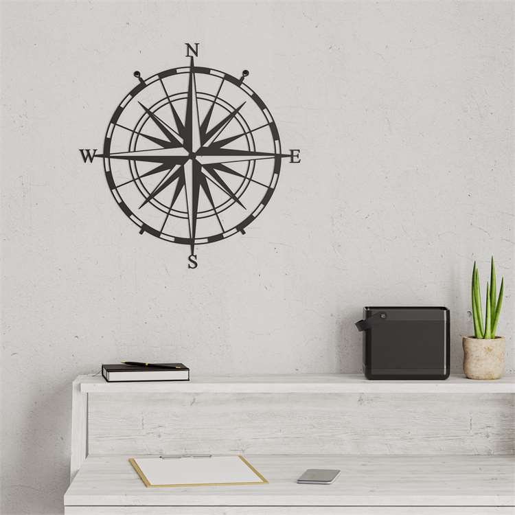 Dekor metalik Decortie Compass, (45 x 45cm)