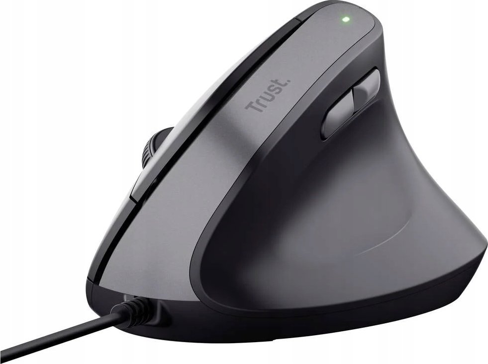 Maus Trust Bayo, me kabllo, USB, i zi