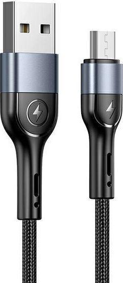 Kabllo Usams USB-A - microUSB, 1m, e zezë 