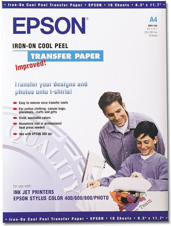 Letër Epson Cool Peel T-Shirt Transfer Photographic Film,10 copë Letër Epson Cool Peel T-Shirt Transfer Photographic Film,10 copë