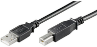 Kabllo PremiumCord USB 2.0, A-B, 1m, e zezë