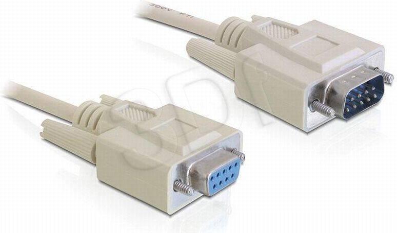 Kabllo Delock D-Sub 9 PIN - D-Sub 9 PIN, 2m, e bardhë