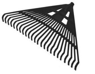 Grabujë plastike Profix - 12255 pa kornizë, 430mm, e zezë Grabujë plastike Profix - 12255 pa kornizë, 430mm, e zezë